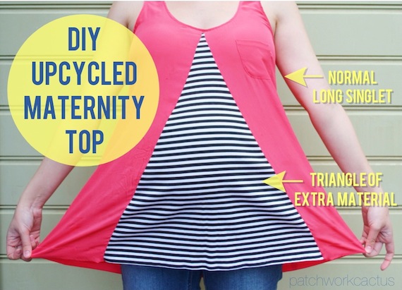 Diy maternity top tutorial. Upcycle