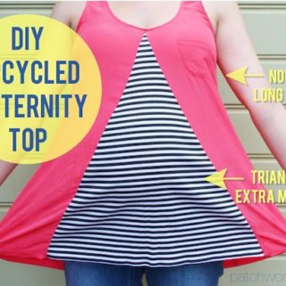 DIY Upcycled Maternity Top