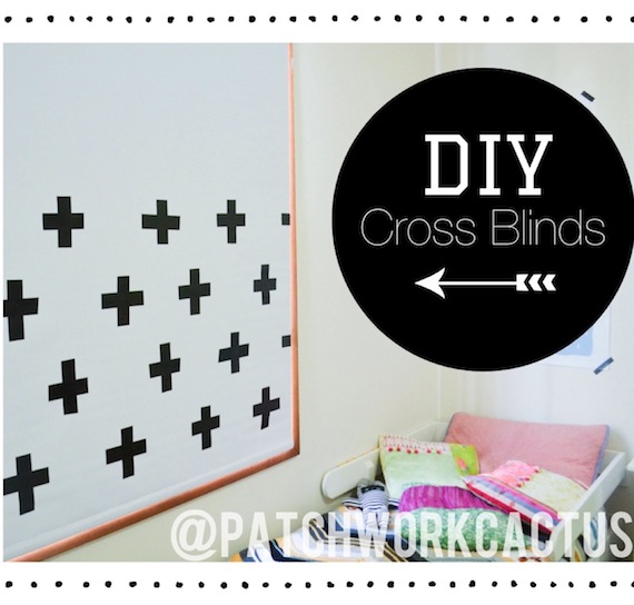 DiY Curtain:blinds tutorial by patchworkcactus