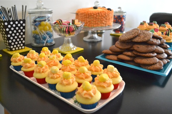 Lemon Drop cupcakes - fox party PatchworkCactus