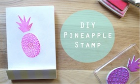 DIY Pineapple stamp