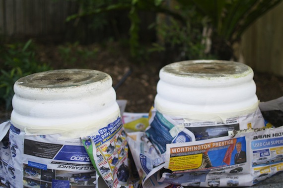 DIY Spray Painted Pots - Patchwork Cactus Blog 