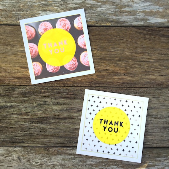Free Printable Thank you cards - Patchworkcactus 