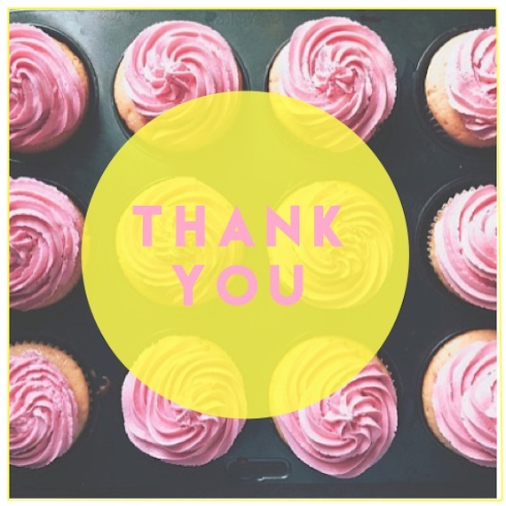 Free Printable Cupcake Thank You Cards by Patchwork Cactus Blog 