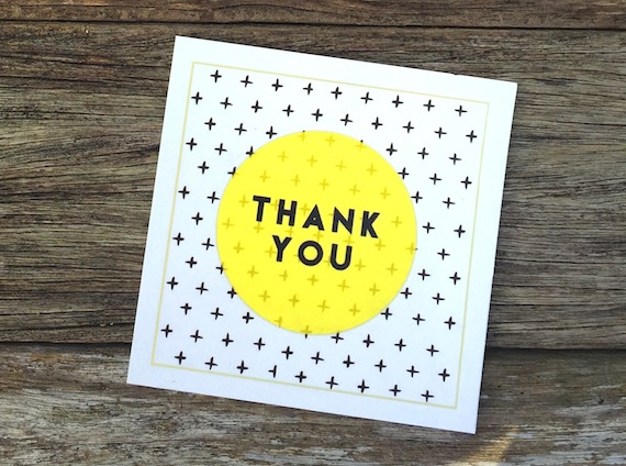 Free Printable Thank you cards - Patchwork cactus 