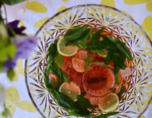 A Mint and Rosé Punch Recipe